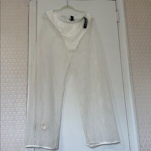 White Mesh Pants NWT